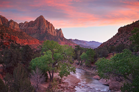 Emergence from Zion Canyon